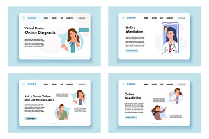 Online Doctor Medicine Illustration