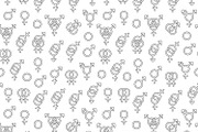 Seamless Sexuality Symbols Patterns, a Pattern Graphic by Absent A (Thumbnail 2 of 2)