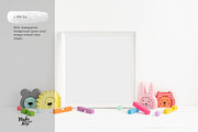 Square Nursery Frame Mockup, a Print Template by Make Beautiful Things (Thumbnail 4 of 6)