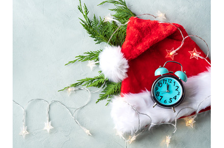 Santa Claus cap with fir tree, a Holiday Photo by Lifemorning