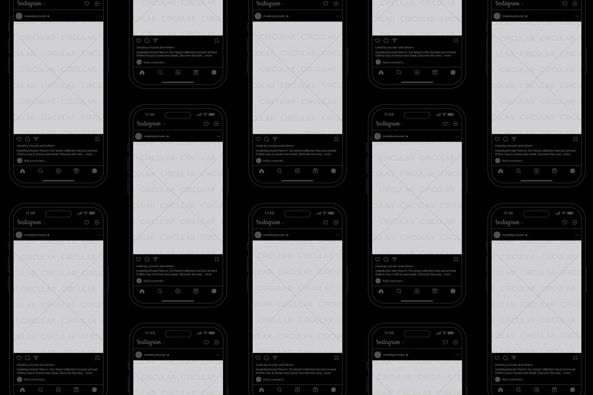 FRAMES / Instagram Vector Mockup Kit, a Social Media Template by Circular (Photo 18 of 20)
