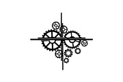 Gear & Cogwheel Silhouette Vector Bu, an Illustration by jahid234 (Thumbnail 31 of 51)