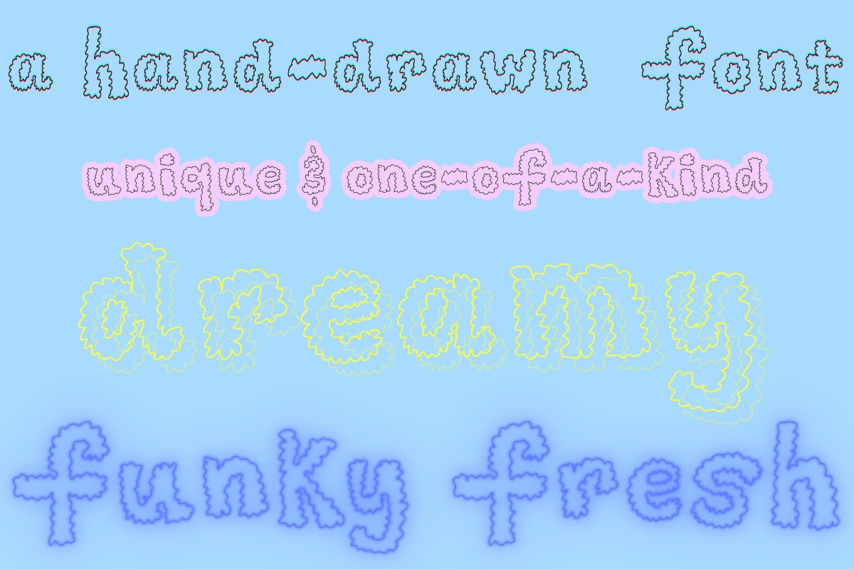Cotton Candy Cloud Font, a Handwritten Font by Eryn Rose Design (Photo 8 of 10)