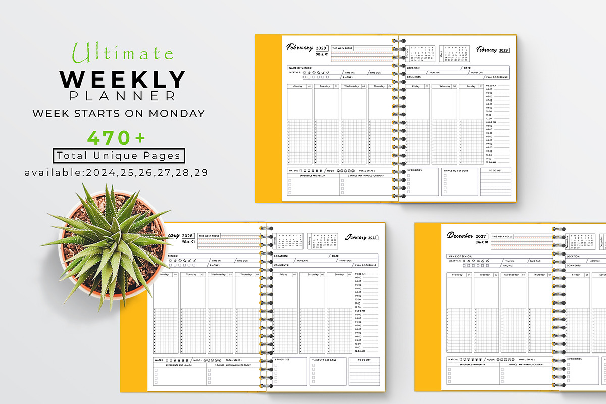 Ultimate Planner Bundle Pack 2024-29, a Stationery Template by obayes (Photo 4 of 14)