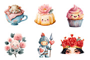 Kawaii Alice in Wonderland Clipart, an Illustration by Design Market (Thumbnail 3 of 3)