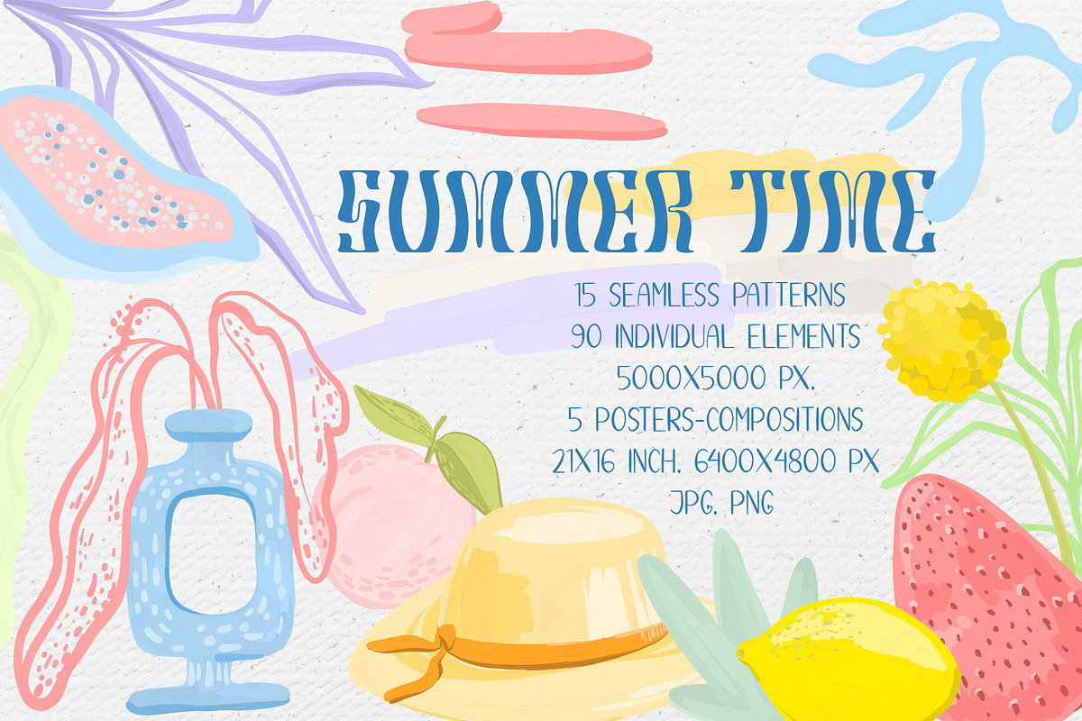 Collection of Summer Time, a Pattern Graphic by Antikva17 (Photo 1 of 13)