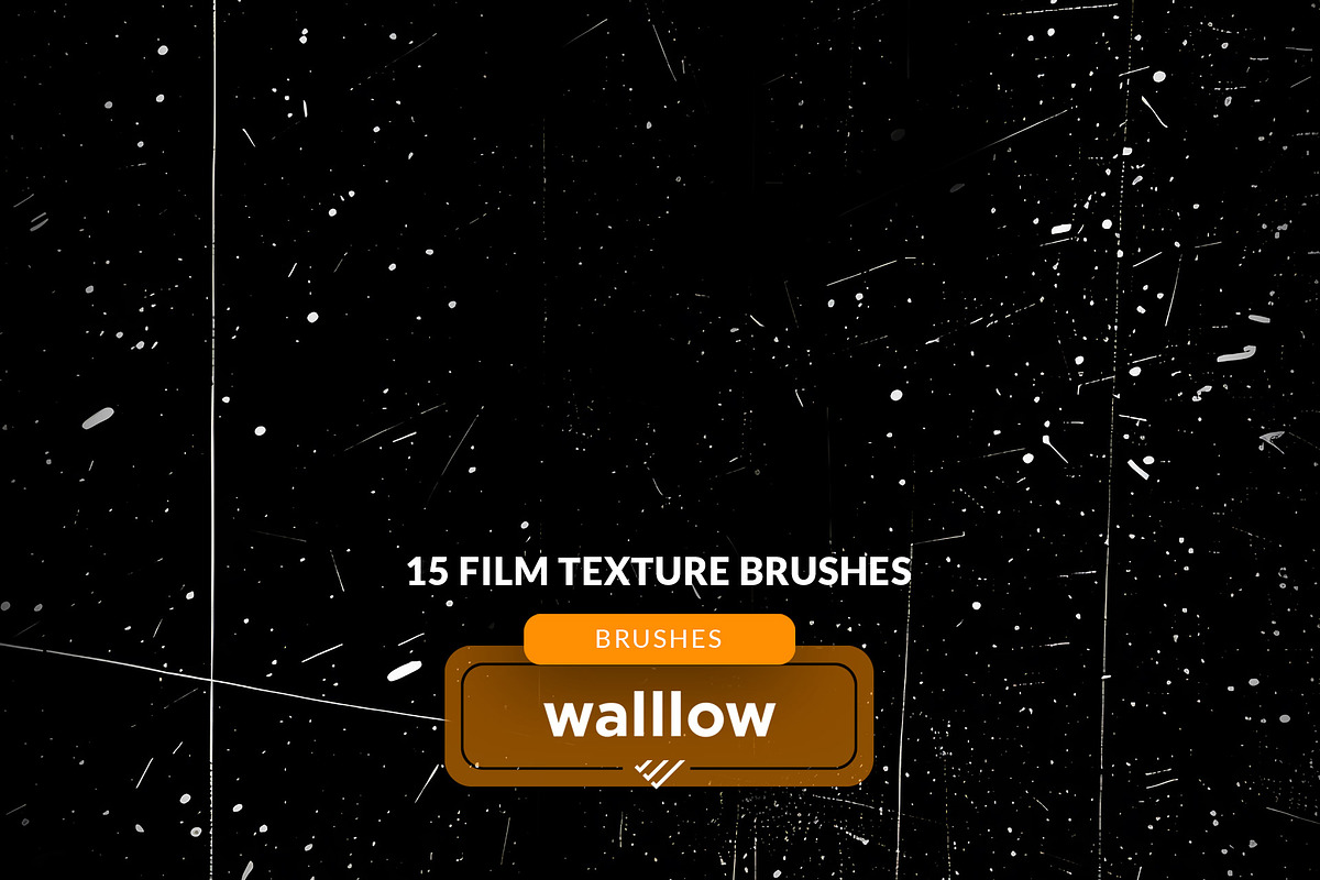 Film texture photoshop brushes, a Brush Add-On by Walllow Creatives (Photo 1 of 3)