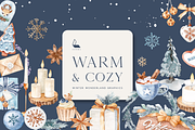Warm & Cozy Christmas Clipart, an Illustration by Karma (Thumbnail 1 of 20)