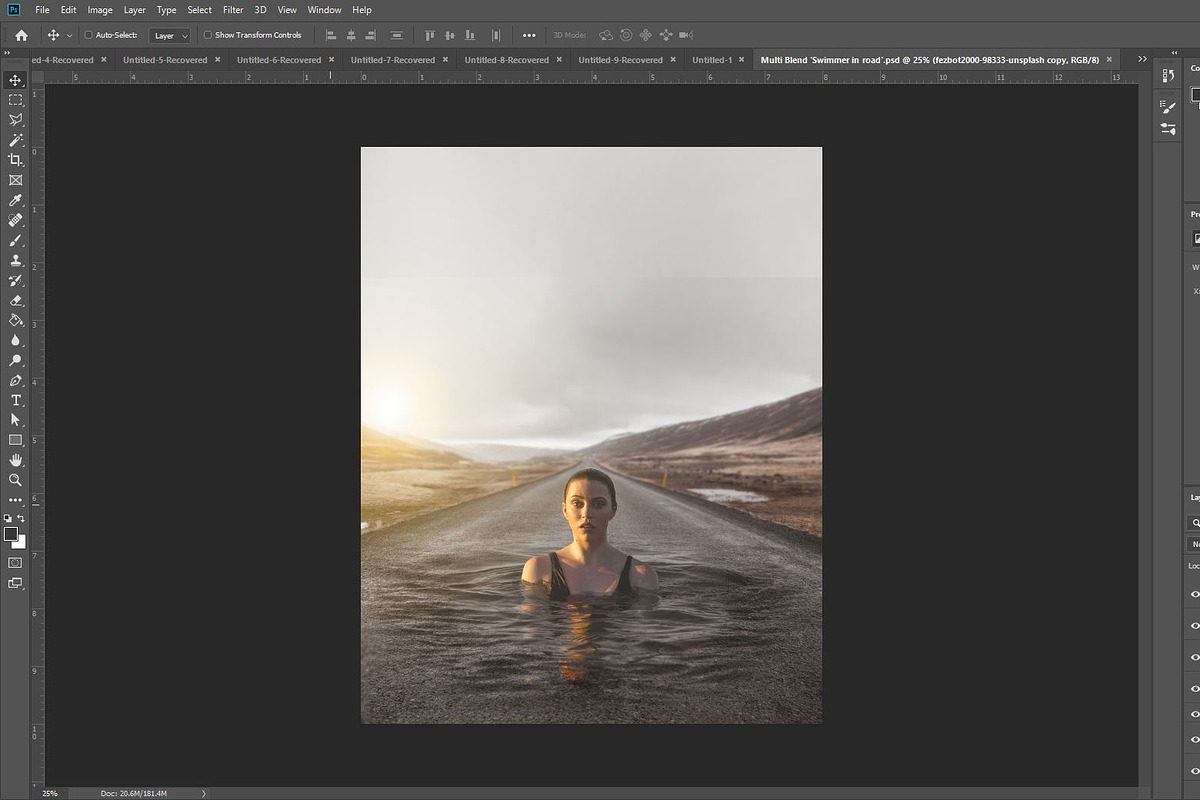 Swimmer In The Road / PSD, an Illustration by RankedDesigns (Photo 2 of 2)