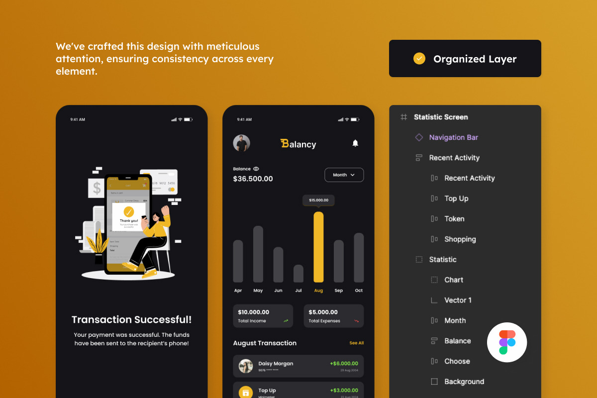 Balancy - Finance Mobile App, an App Template by productype1 (Photo 2 of 5)