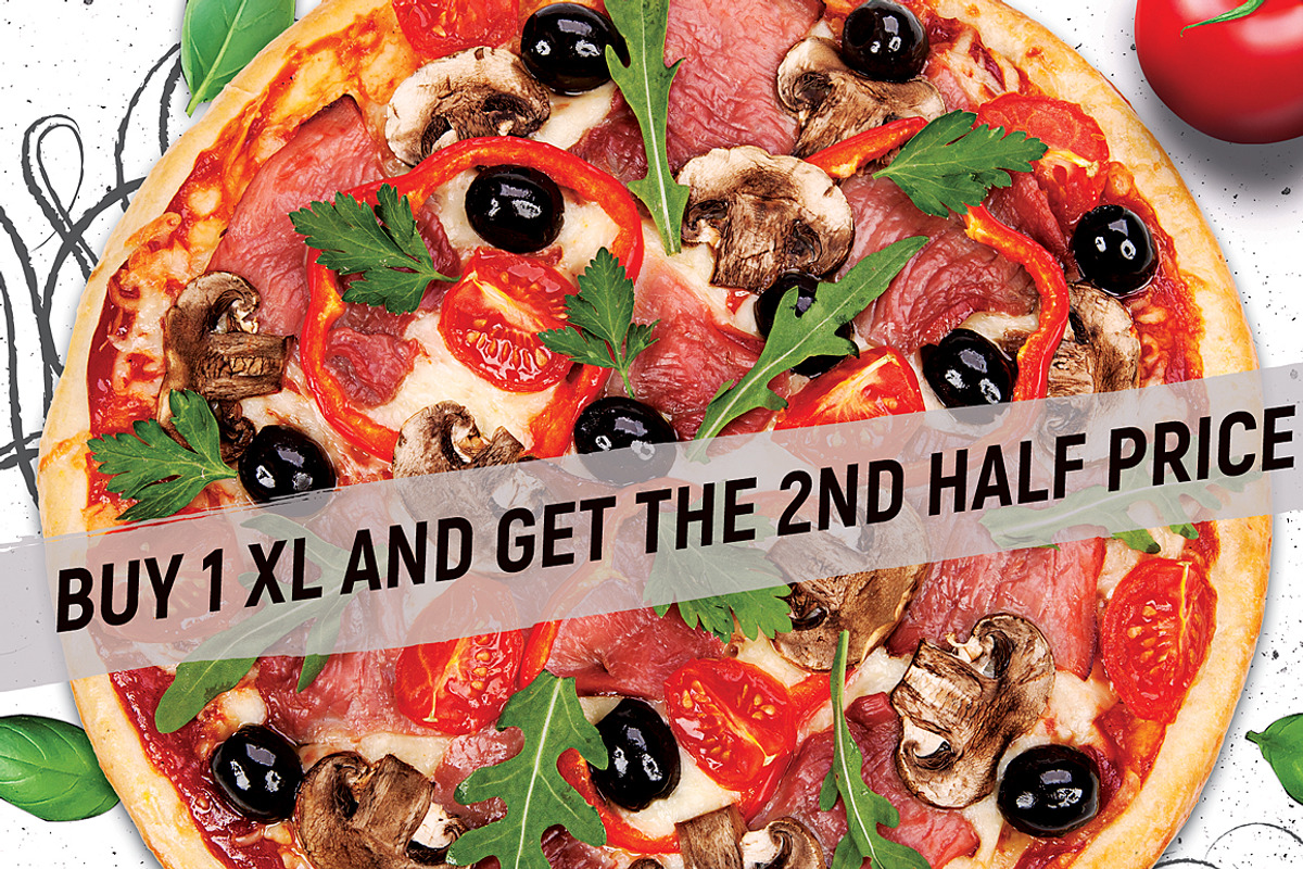 Pizza Flyer Menu Template, a Flyer Template by Hotpin (Photo 3 of 3)