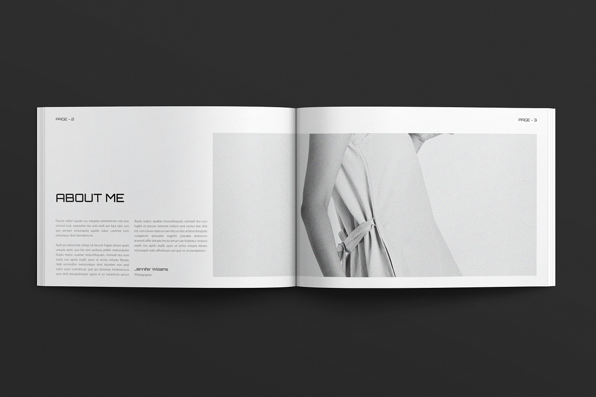 Photo Album Book Template Landscape, a Brochure Template by E-Type (Photo 2 of 7)