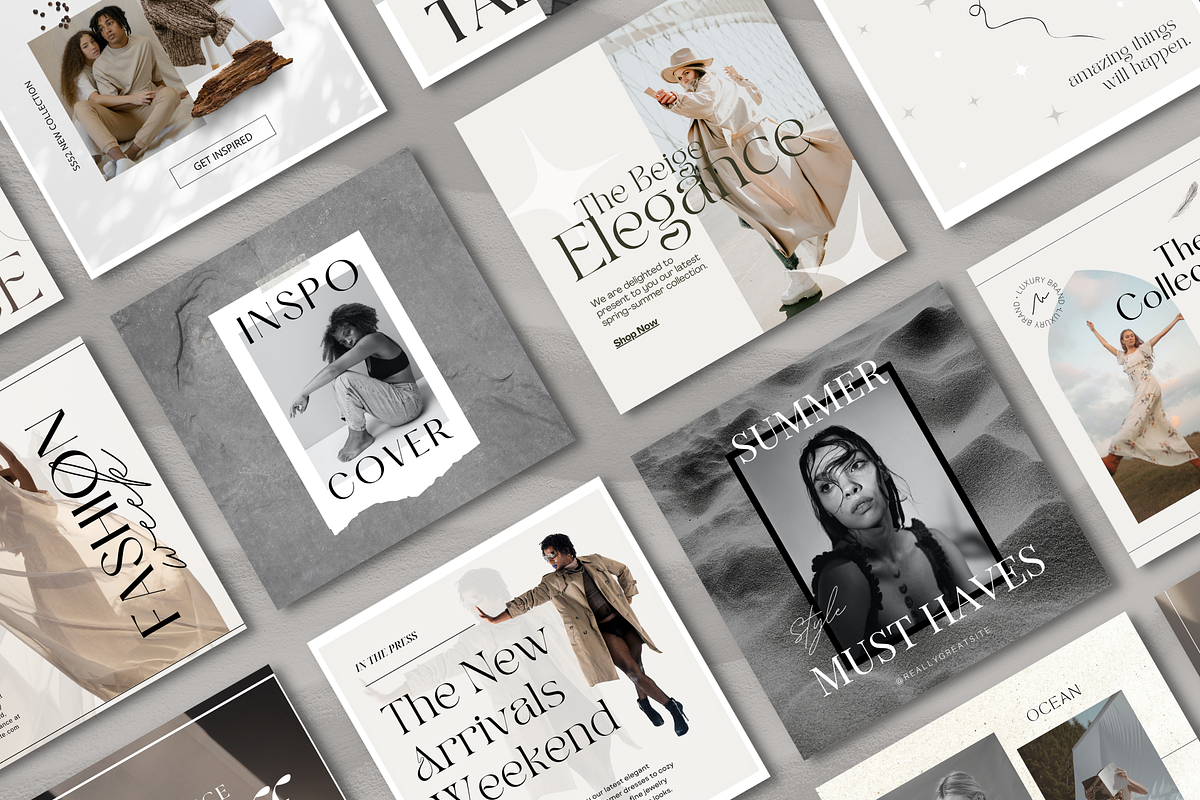 CANVA | Glamour Social Media Pack, a Social Media Template by 9inchideas (Photo 2 of 7)