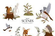 Forest Animals & Seasonal Botany, an Illustration by Ruslana Lubenets (Thumbnail 6 of 21)