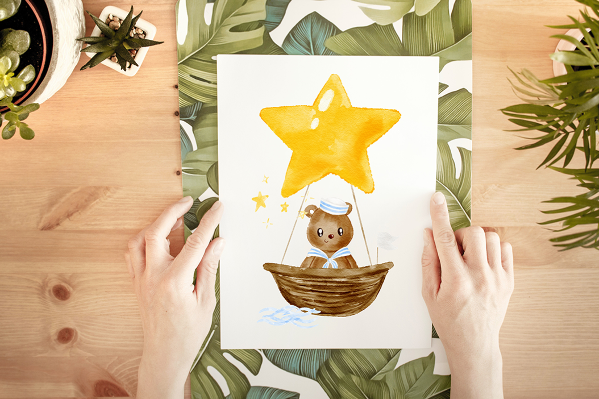Little sailor nursery clipart, an Animal Illustration by heyiamalice (Photo 10 of 12)