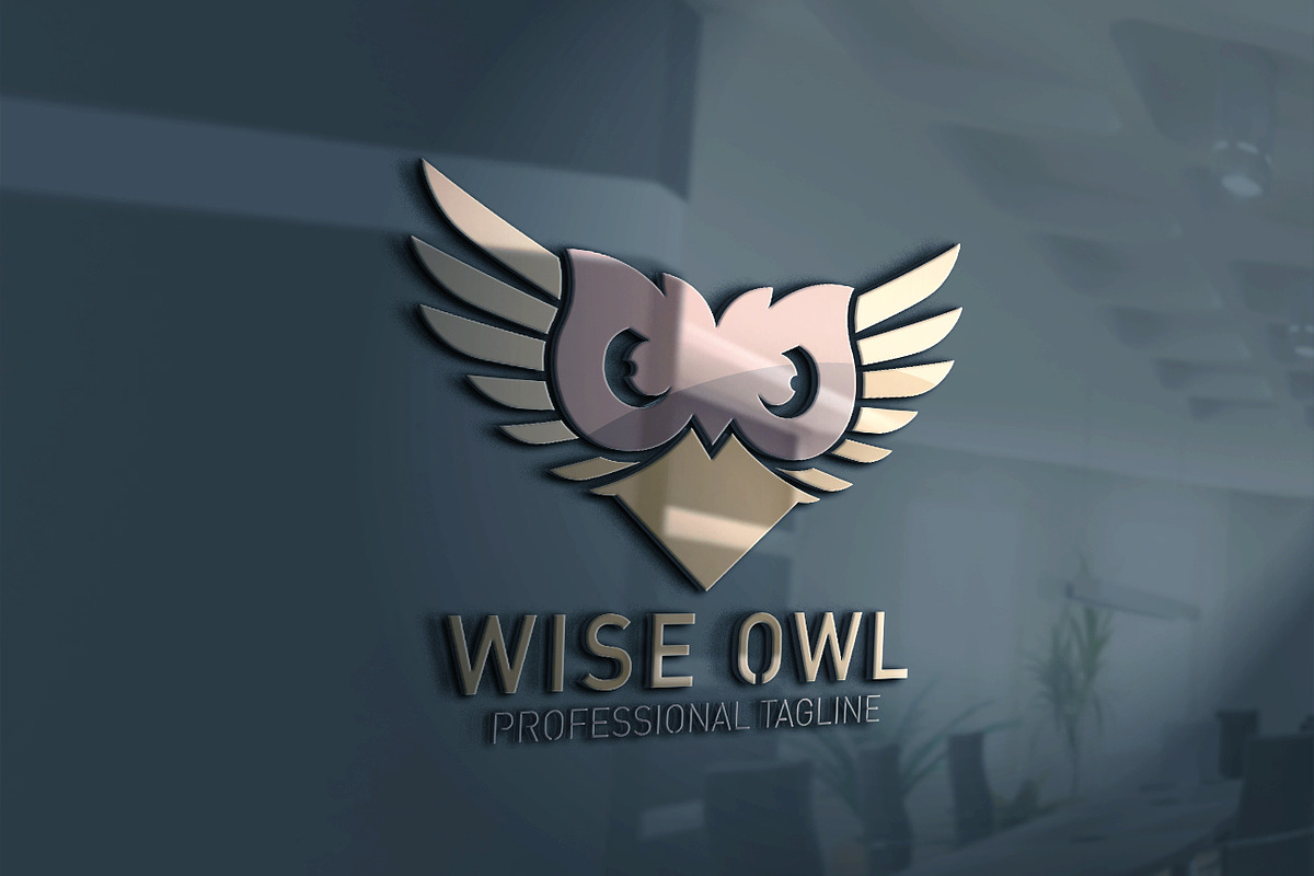 Wise Owl Logo, a Branding & Logo Template by essegraphic (Photo 3 of 6)