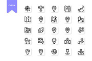 Location Icons, a Duotone Icon by HacaStudio (Thumbnail 2 of 3)