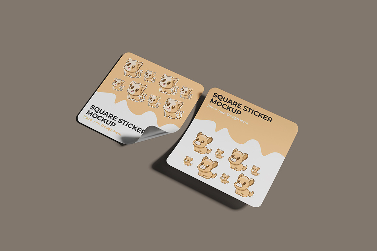 Sticker Mockup, a Product Mockup by MrLetters (Photo 4 of 5)