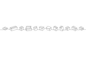 Set of cardboard boxes. Delivery, an Object Illustration by GraphiShop