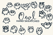 Owl ClipArt - Vector & PNG, an Animal Illustration by Creative Shop (Thumbnail 1 of 2)