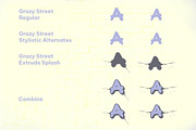 Grazy Street - Display Font, a Font by Fontcastle (Thumbnail 11 of 11)