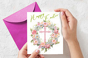 Embroidery Easter Wreath & Cross PNG, an Object Graphic by V Design Creator (Thumbnail 6 of 7)