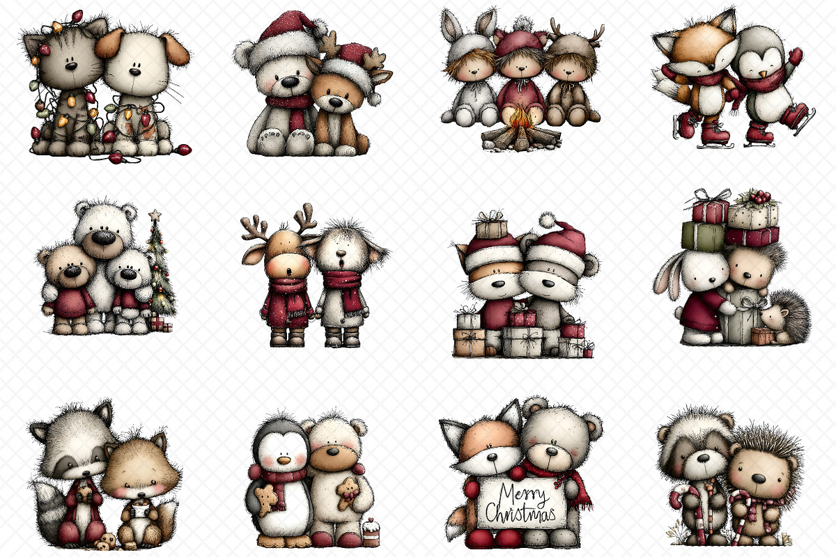 Christmas Friends Phone, an Illustration by cherrydesign (Photo 3 of 3)