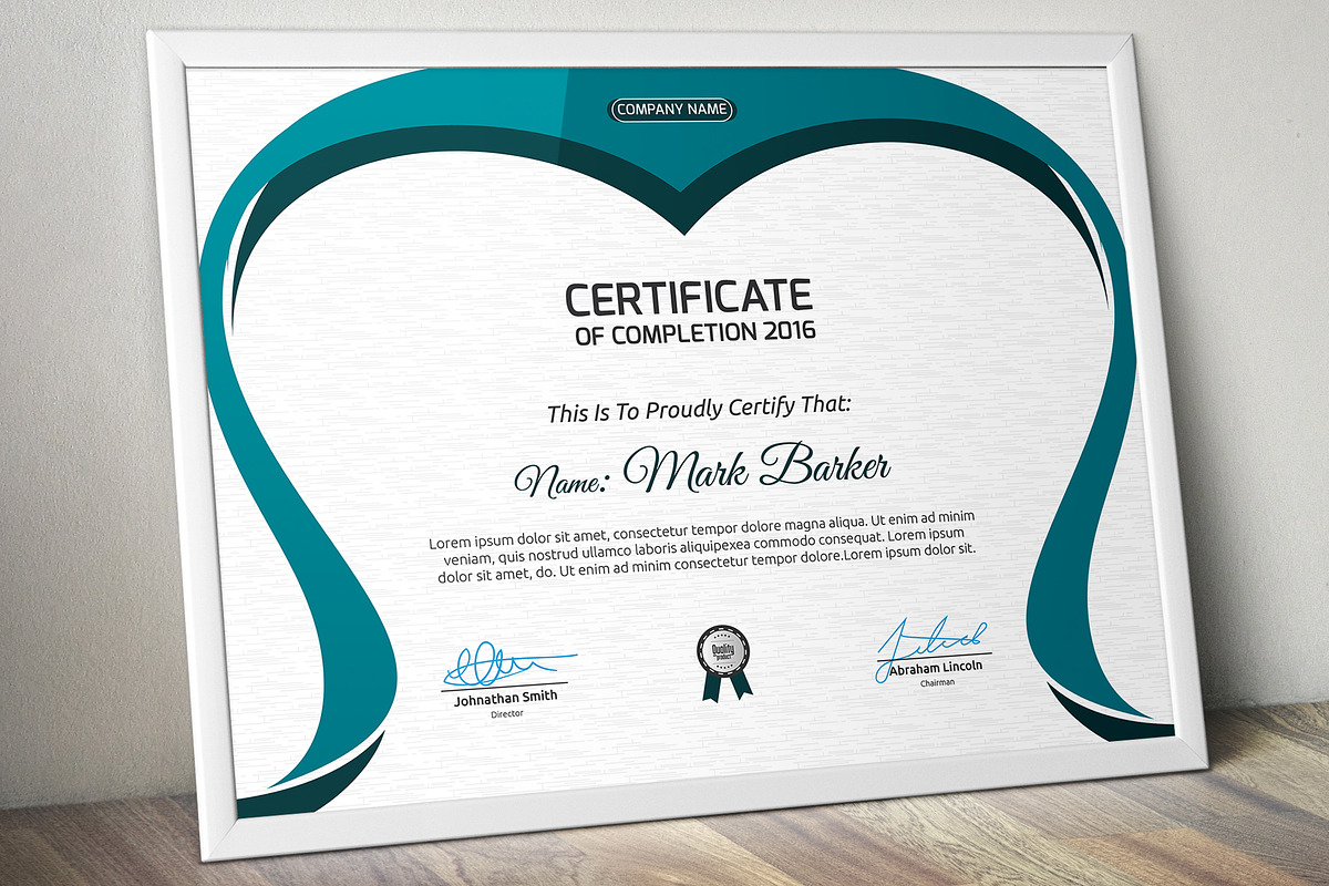 Certificate Word | PSD | AI, a Stationery Template by Curve Design (Photo 2 of 6)