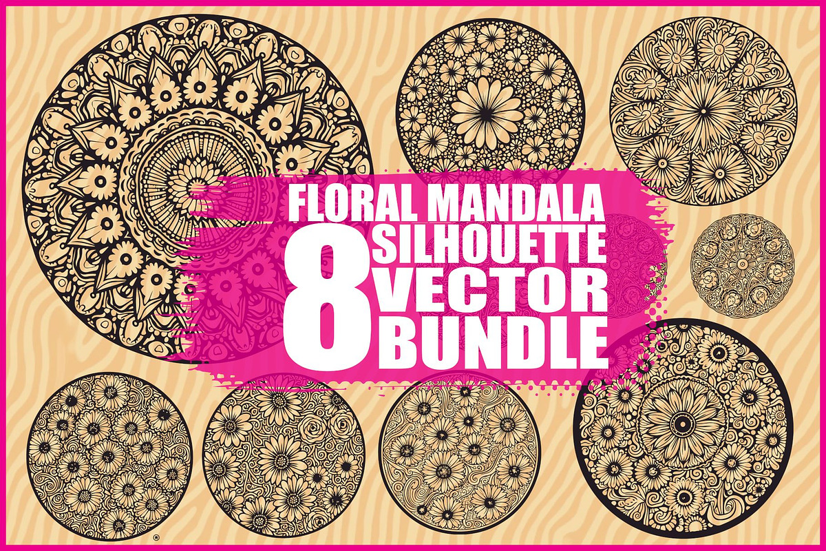 Mandala Floral Circle Pack, an Illustration by BIPLOB EXPERT (Photo 1 of 9)
