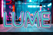 Iridescent Glass 3D Type Alphabet, an Object Graphic by Transfuchsian (Thumbnail 1 of 8)