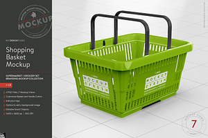 Shopping Basket Branding Mockup