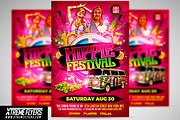 Hippie Flyer Template, a Flyer Template by XtremeFlyers (Thumbnail 1 of 2)