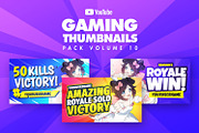 Gaming Youtube Thumbnails Bundle, a Social Media Template by Odin_Design (Thumbnail 5 of 10)