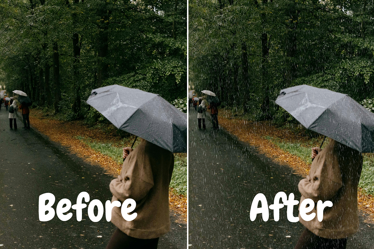 20 Realistic Rain Overlays, a Texture Graphic by youtoview (Photo 3 of 9)
