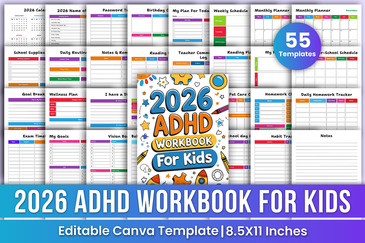 2026 All-in-One Canva Planner Bundle, a Stationery Template by Mustafiz (Photo 12 of 15)