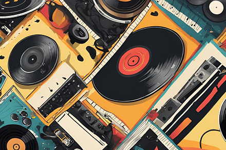 Music Photo Record Colourful Image, an Arts & Entertainment Photo by ComfortQ