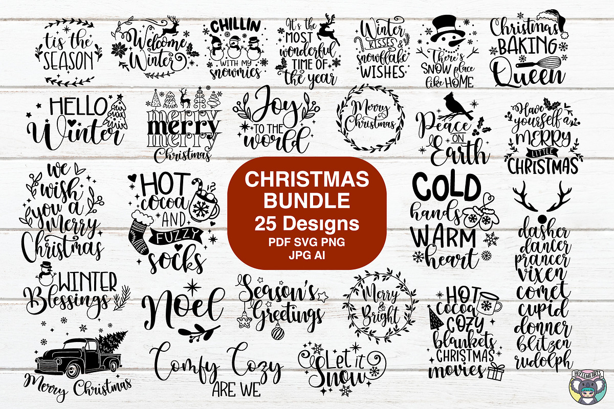 Christmas Svg Bundle, an Object Graphic by HeyLenaArts (Photo 1 of 8)