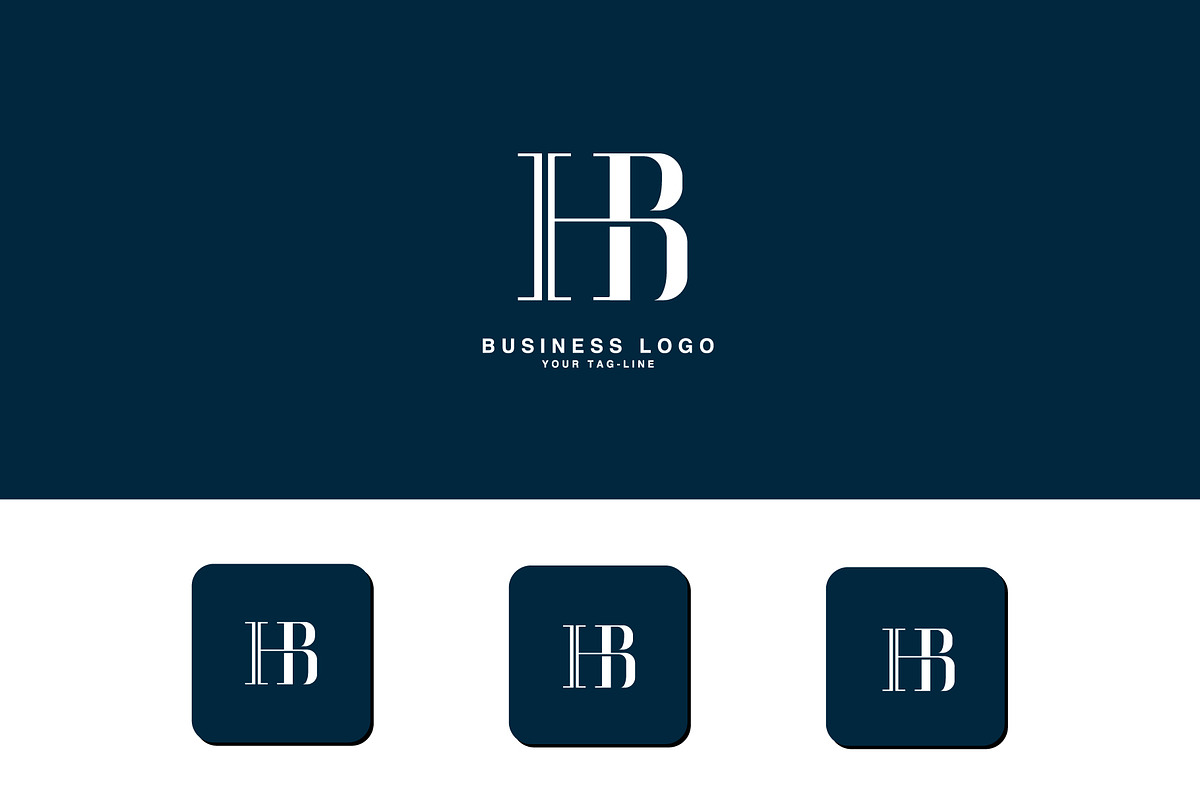 HB, BH, Abstract Logo design, a Branding & Logo Template by art_creater