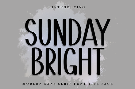 Sunday Bright, a Script Font by InermediaSTUDIO