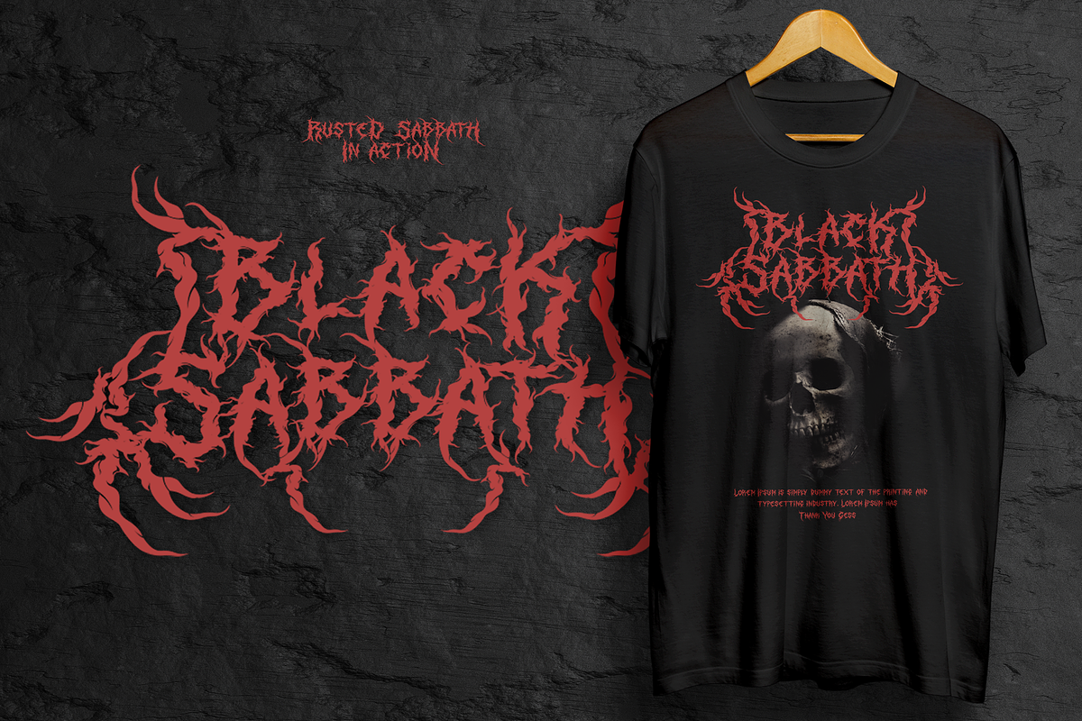 Rusted Sabbath | Black Metal 50%Off, a Blackletter Font by Ardana Creative (Photo 8 of 10)