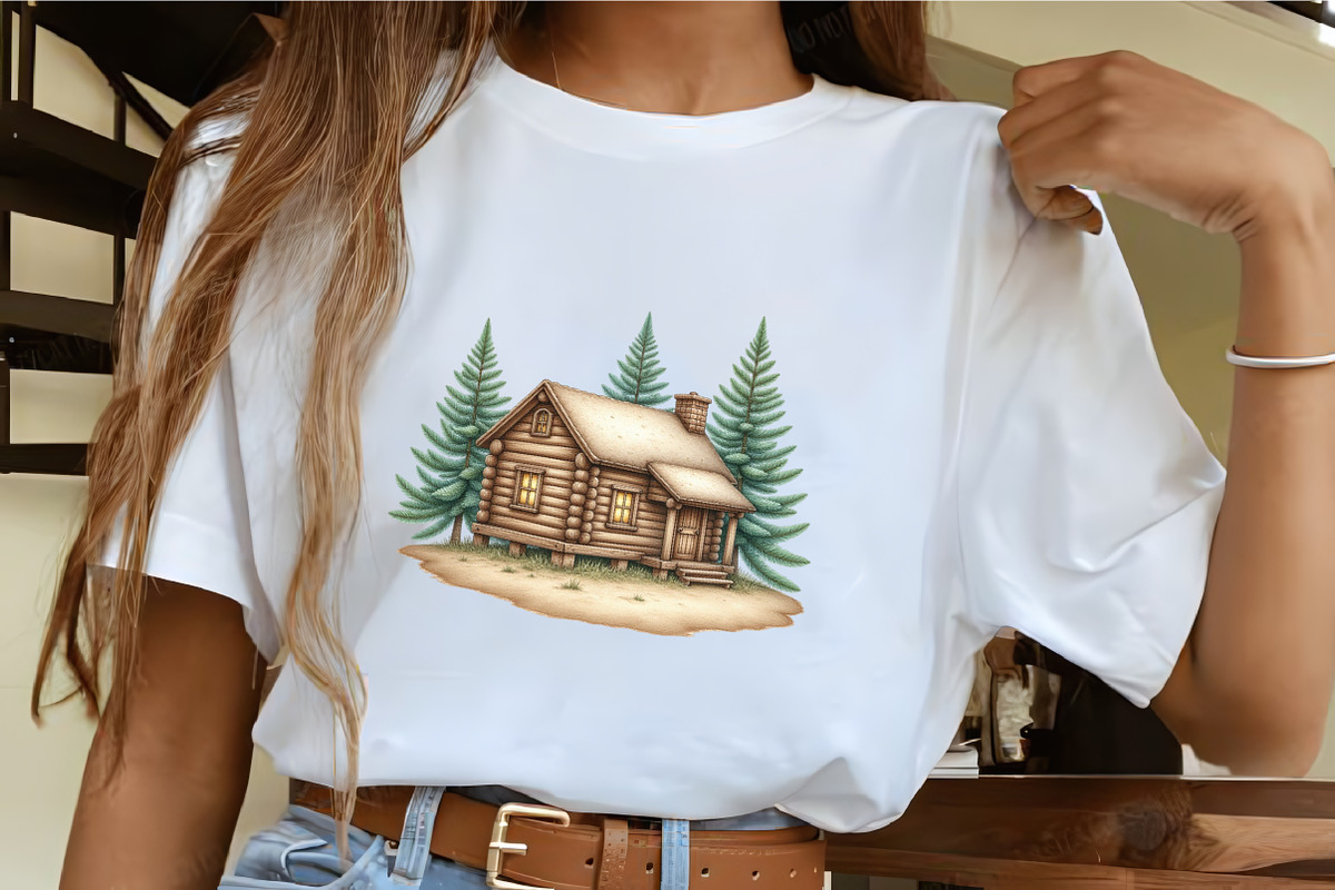 Watercolor Winter Cabin Clipart, an Illustration by CrexoraLab (Photo 4 of 5)