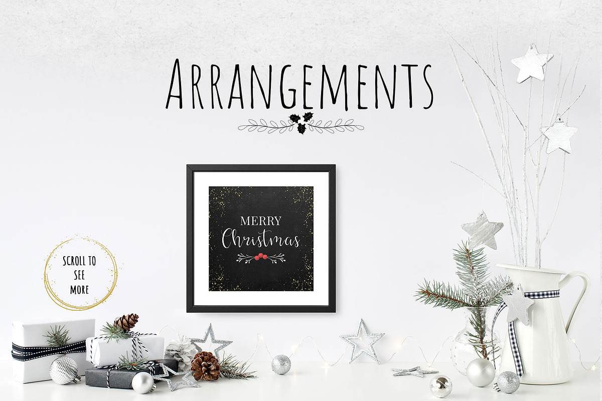 Black & Gold Christmas, a Seasonal Illustration by Maggie Stilwell Design (Photo 4 of 10)