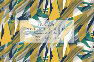 Dynamic Abstract Geometric Pattern, a Pattern Graphic by StudioGlouna