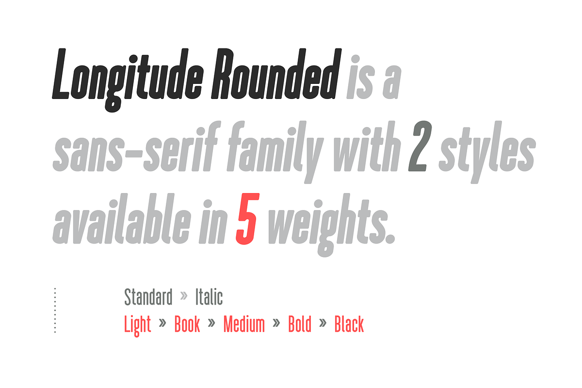 Longitude Rounded Font Family preview 3
