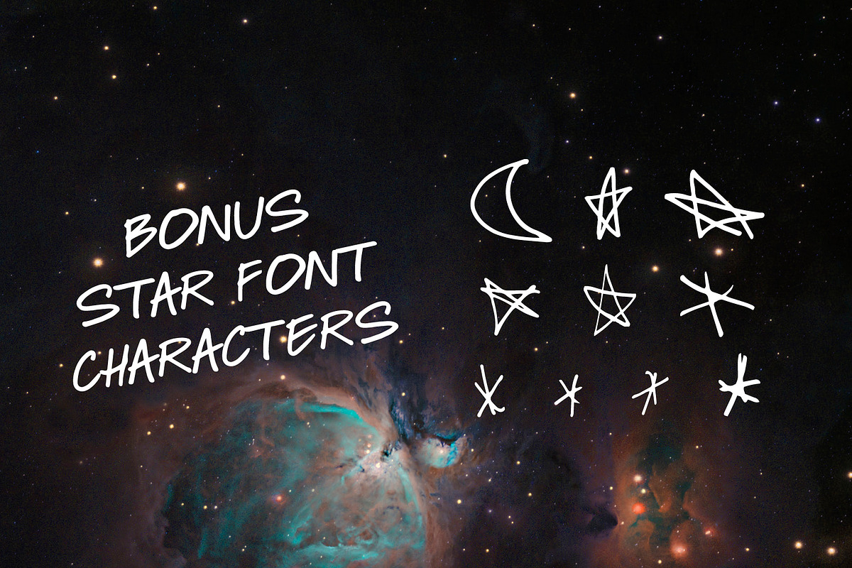 Astral Reflection, a Script Font by UNIVERSEdesignstudio (Photo 9 of 9)