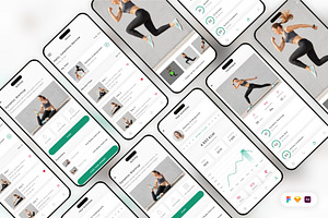 Fitness Training Tracker App UI Kit