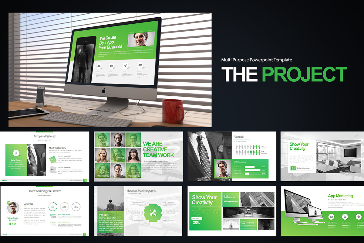 The Project Powerpoint, a Presentation Template by Stock Shape (Photo 1 of 6)