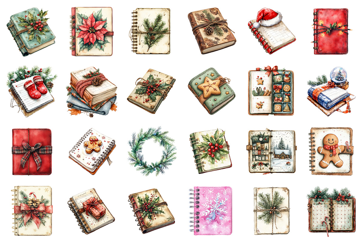 Cozy Christmas Planner Clipart, an Illustration by SinaCreation (Photo 2 of 7)