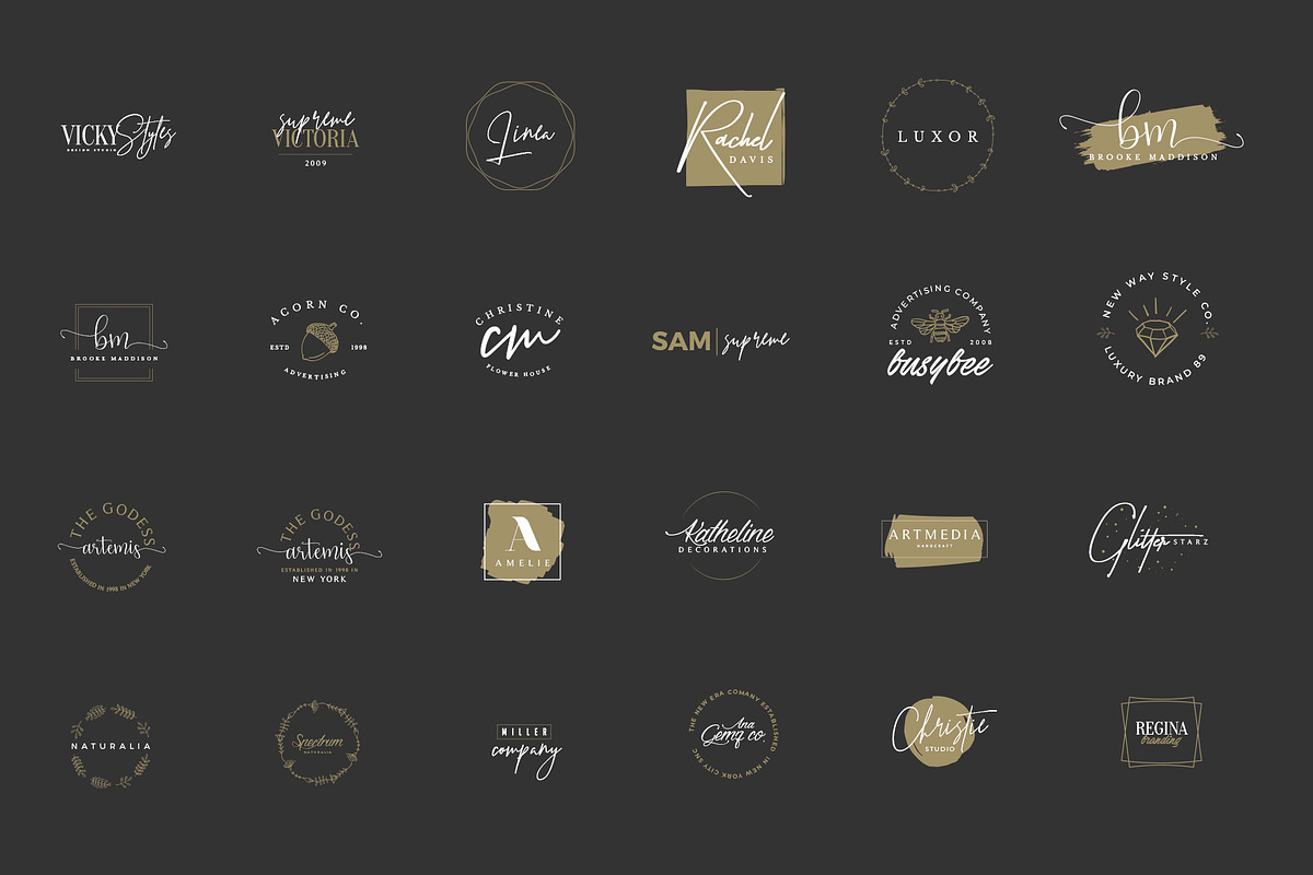 380 Stylish & Minimal Logos, a Branding & Logo Template by Graphicdome (Photo 8 of 18)