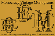 Vintage Monograms E, a Blackletter Font by Intellecta Design (Thumbnail 3 of 4)